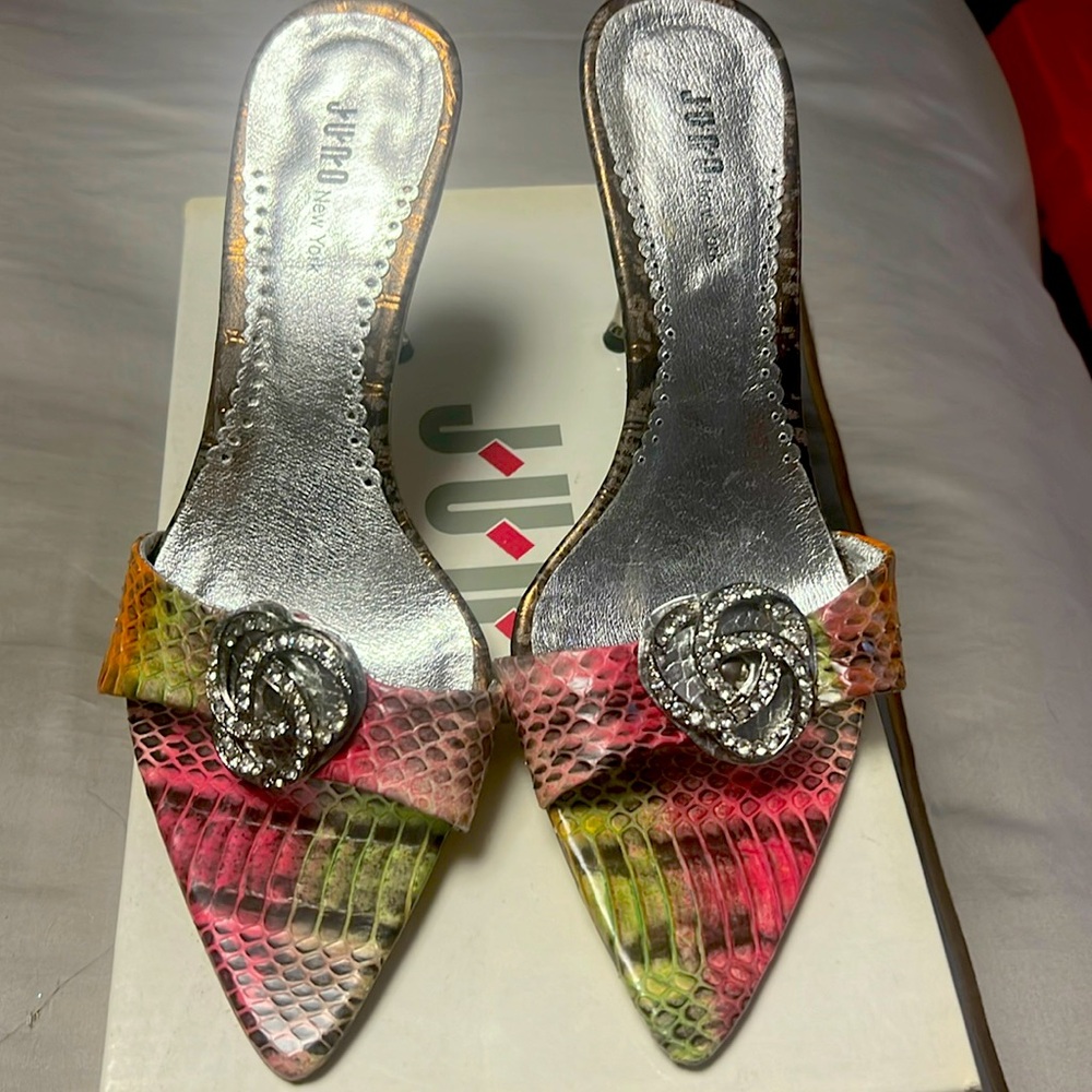 Snakes skin sandals size 38